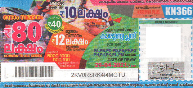 KARUNYA PLUS Weekly KN-366 Results 